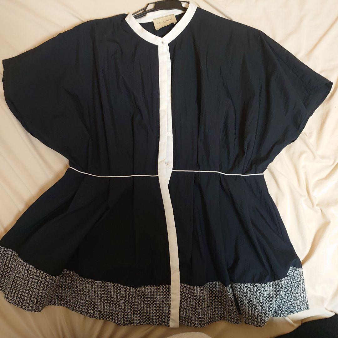 UNITED ARROWS ネイビー 半袖シャツ
