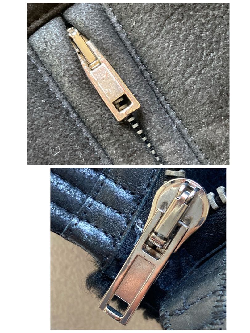 リックオウエンス　ムートン　ダブルライダース　サイズ42 XL ブラック　美品