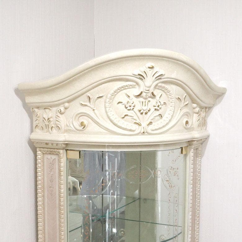 サルタレッリ ヴェルサイユ コーナーキャビネット アイボリー