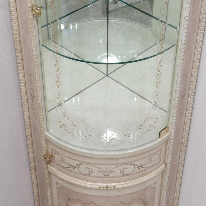 サルタレッリ ヴェルサイユ コーナーキャビネット アイボリー