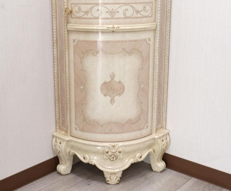 サルタレッリ ヴェルサイユ コーナーキャビネット アイボリー