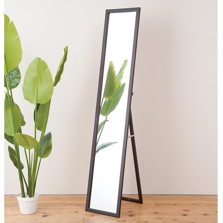 【新品・送料無料】天然木ナチュラルなリビングスタンドミラー幅29ｃｍ