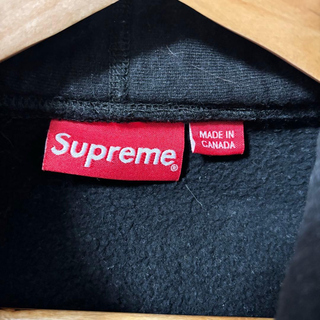 supreme アラビックロゴ パーカー 17FW 刺繍ロゴ　Lサイズ