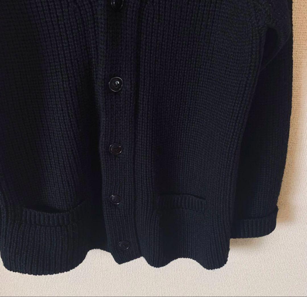 yohji yamamoto pour homme カーディガン　厚手　黒　3