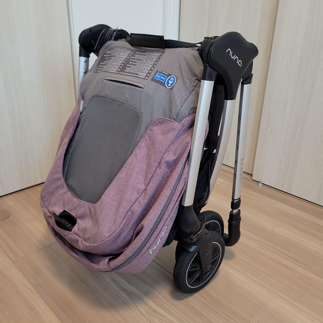 NUNA ベビーカー グレー/パープル