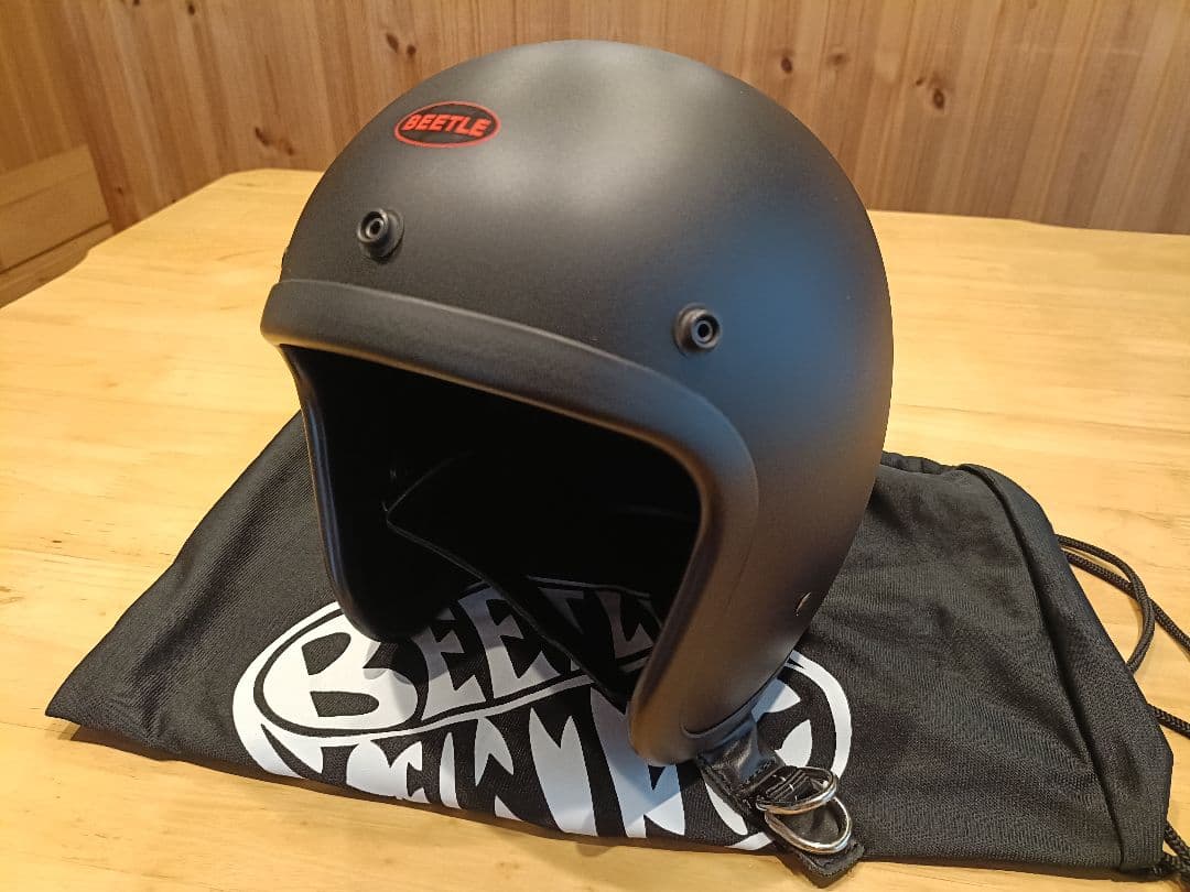 BEETLE マットブラック ジェットヘルメット