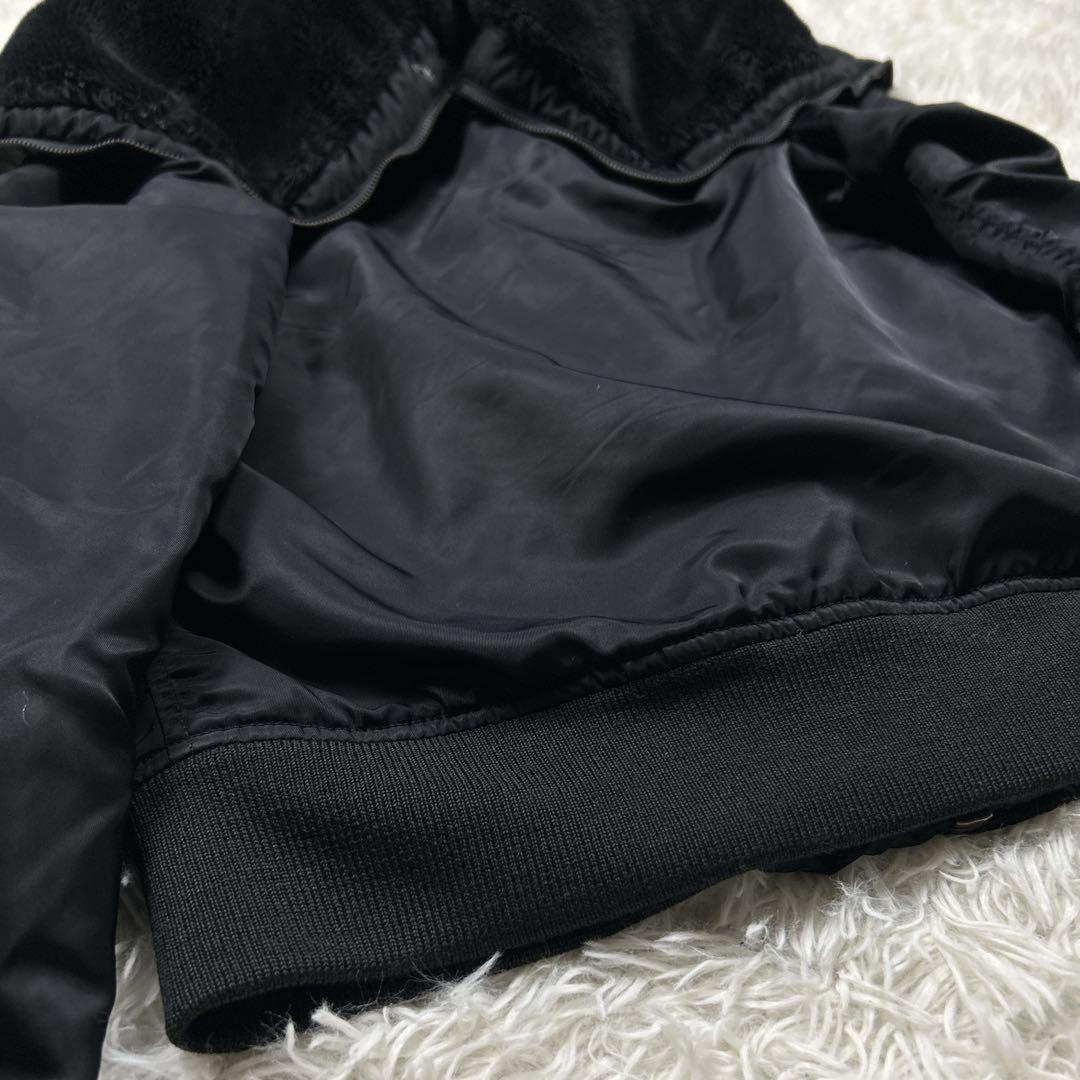 希少　アヴィレックス　N-2B 黒　ブラック　短丈　フライトジャケット　L