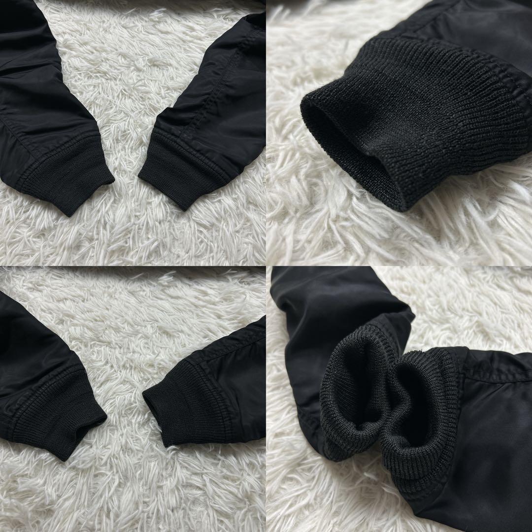 希少　アヴィレックス　N-2B 黒　ブラック　短丈　フライトジャケット　L