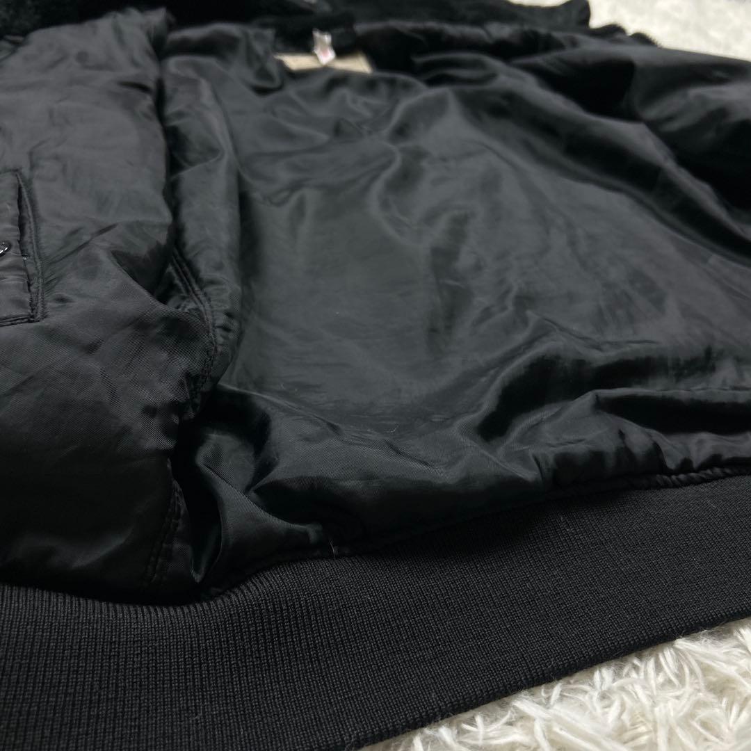 希少　アヴィレックス　N-2B 黒　ブラック　短丈　フライトジャケット　L