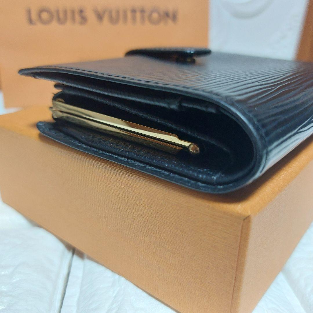 美品 Louis Vuitton ルイヴィトン エピ がま口二つ折財布