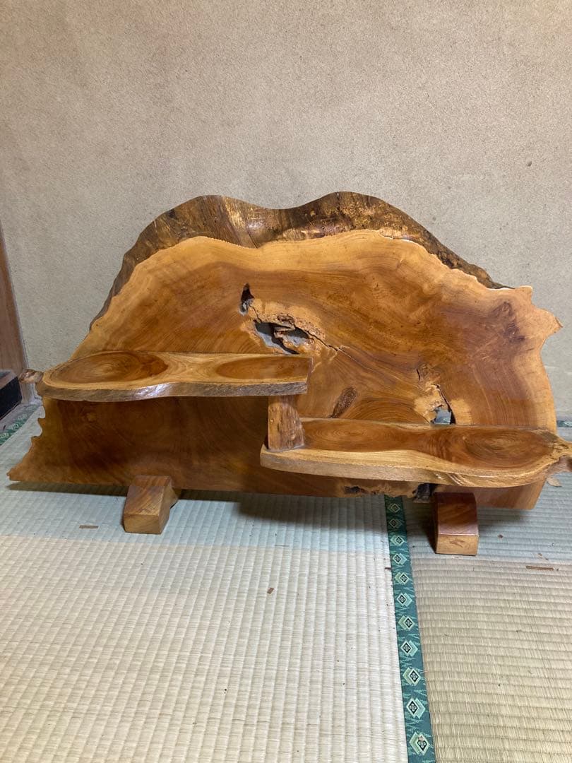 天然木　置物　棚
