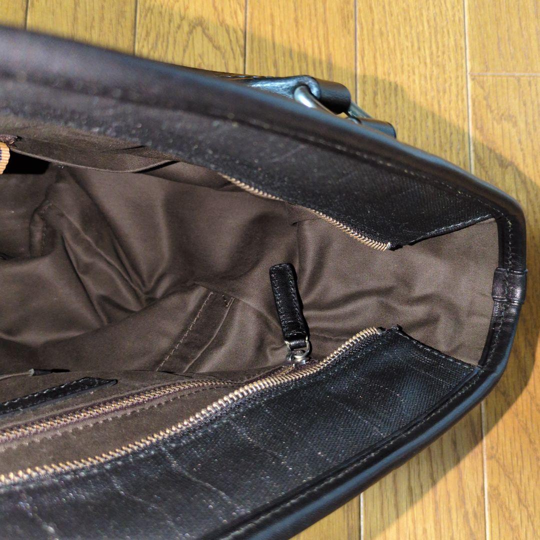 Daniel & Bob 黒 コーティング加工トートバッグ