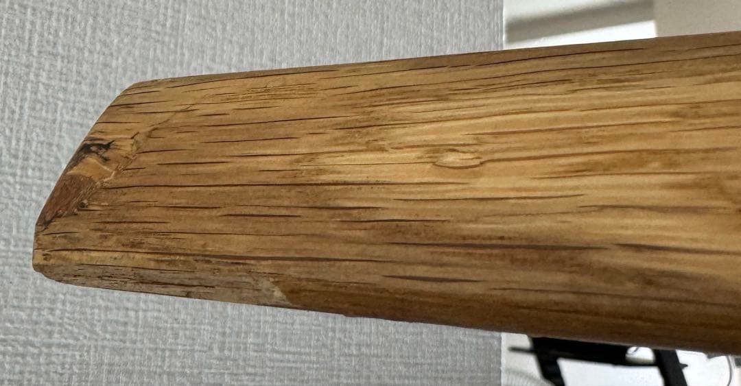 【天然木】一枚板風　オーク材　ダイニングテーブル　180cm