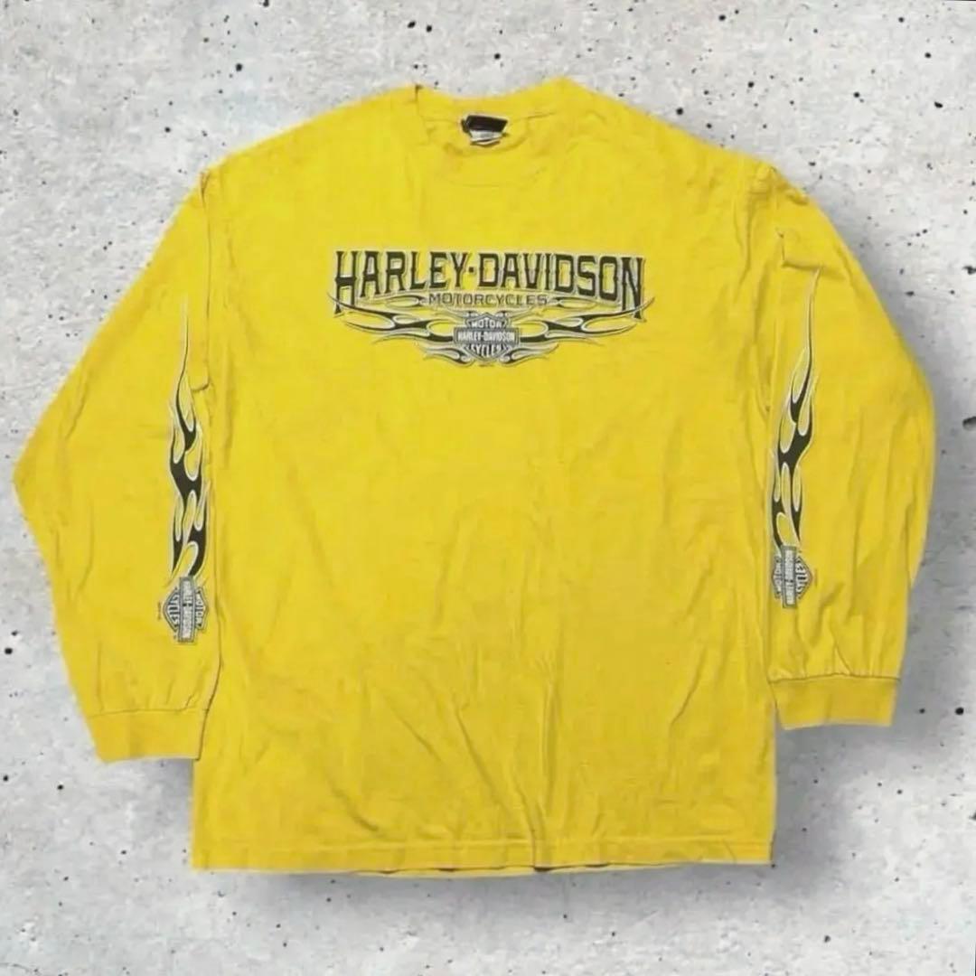 t*t様 Harley-Davidson ロンT XL フレイム柄 レアカラー