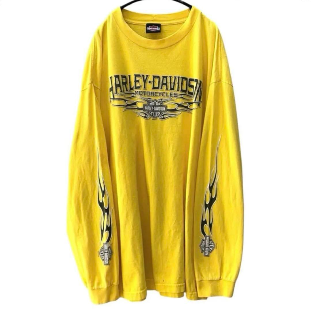 t*t様 Harley-Davidson ロンT XL フレイム柄 レアカラー