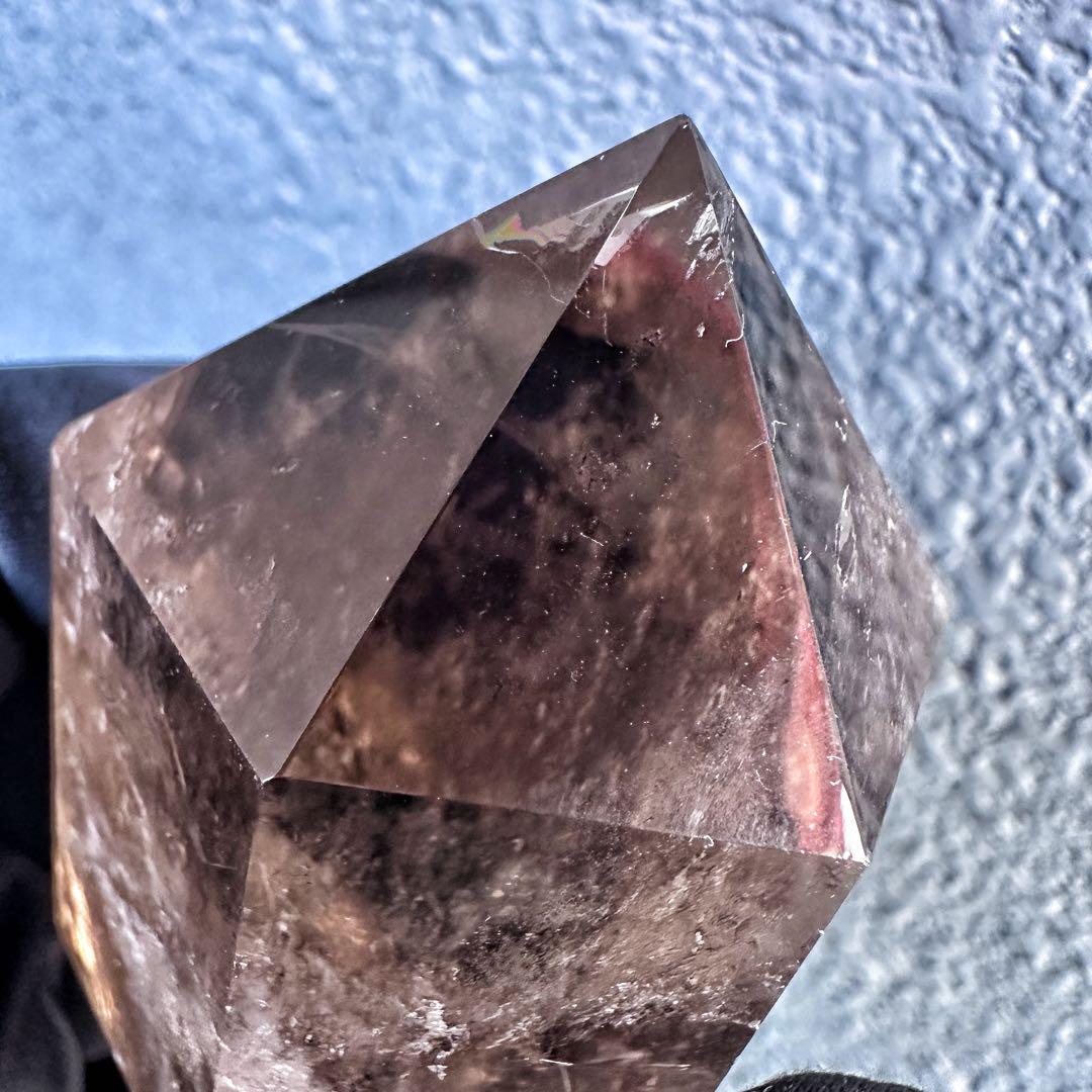 【開運 魔除】絶品❗️煙水晶スモーキーシトリン六角柱 超パワー天然石原石A1167