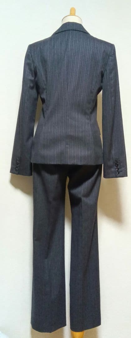 INDIVI　パンツ スーツ　40　セットアップ　上下セット　グレー　日本製