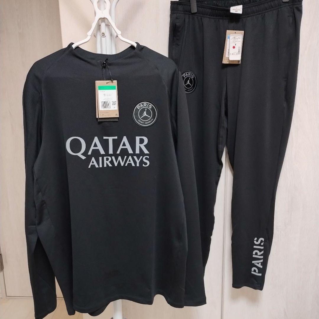 新品JORDANパリサンジェルマン PSGドリルトップ上下セット上ＸＬ 下M
