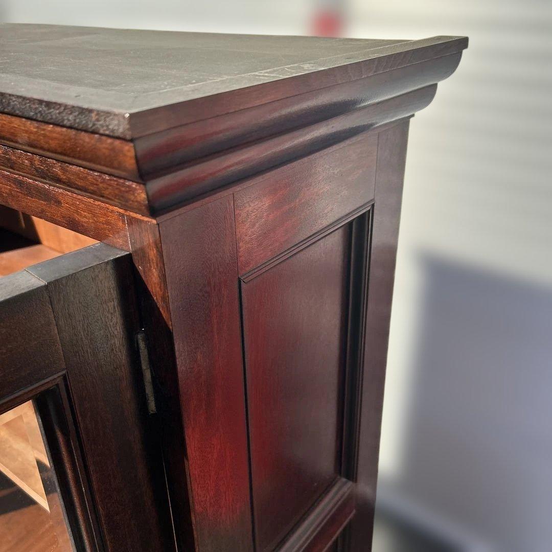 松本民芸家具　ミズメザクラ無垢材食器棚　　　キッチンボード/カップボード　送料込