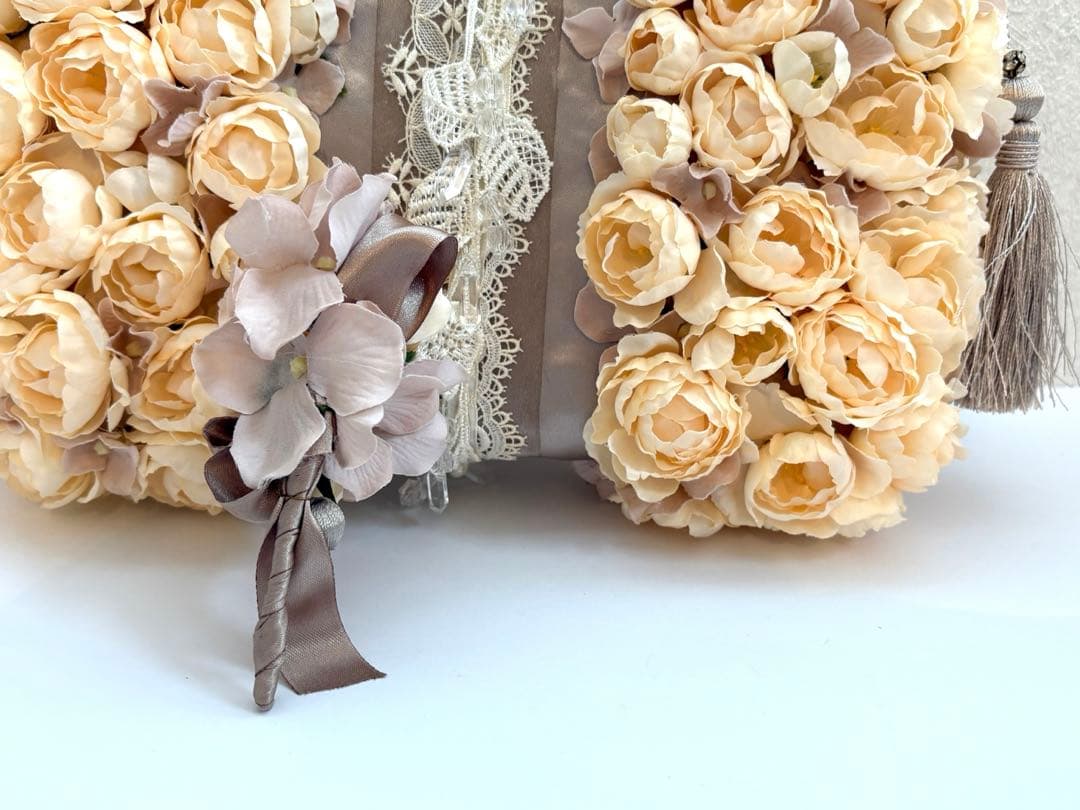 ウェディングブーケ　クラッチブーケ　クラッチバッグブーケ　花bagbouquet