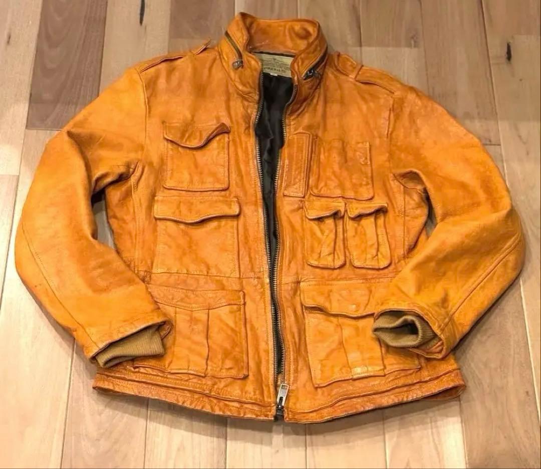 【限界値下げ】AVIREX M65型 ラムレザージャケット