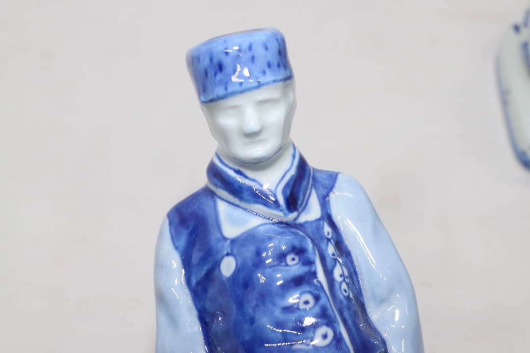  DELFT ロイヤルデルフォト ファーマーと妻 置物 陶器 オランダ