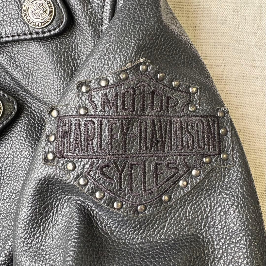 HARLEY DAVIDSON ハーレー スタッズ ダブルライダースジャケット