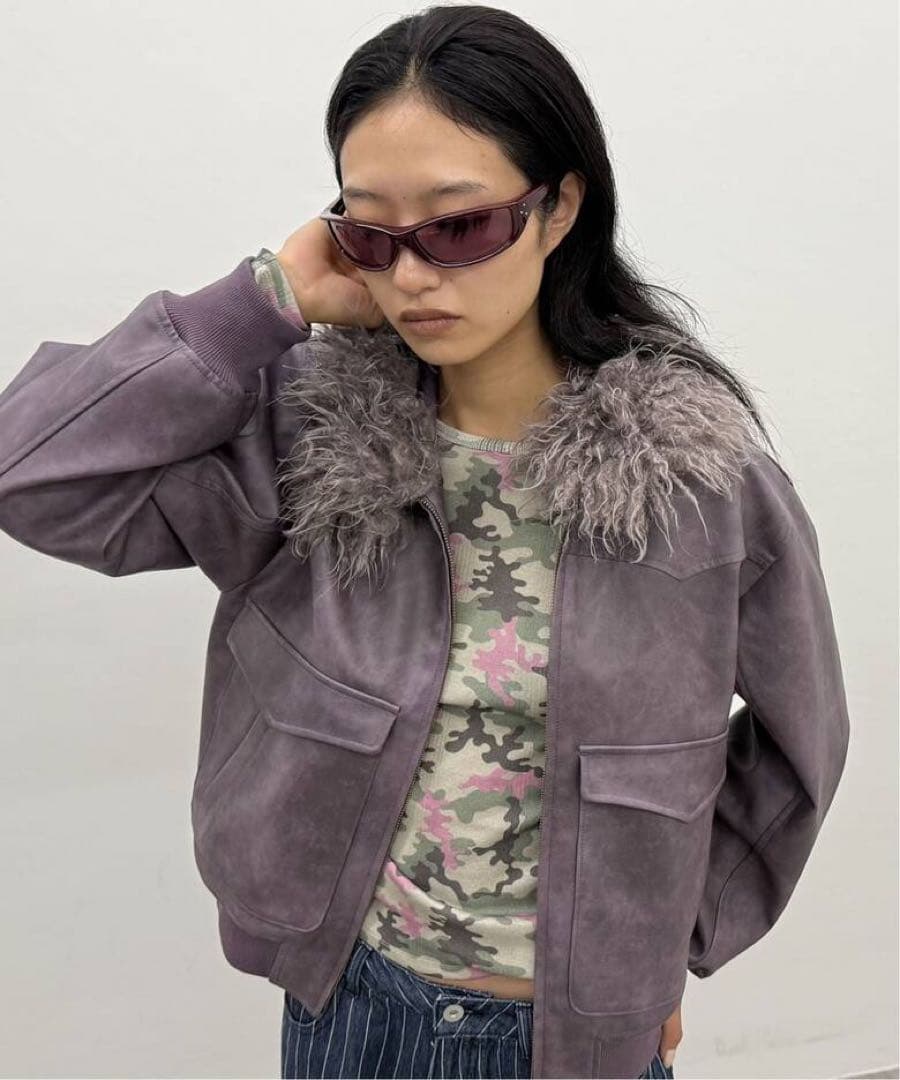 oriens 2way ファージャケット パープル