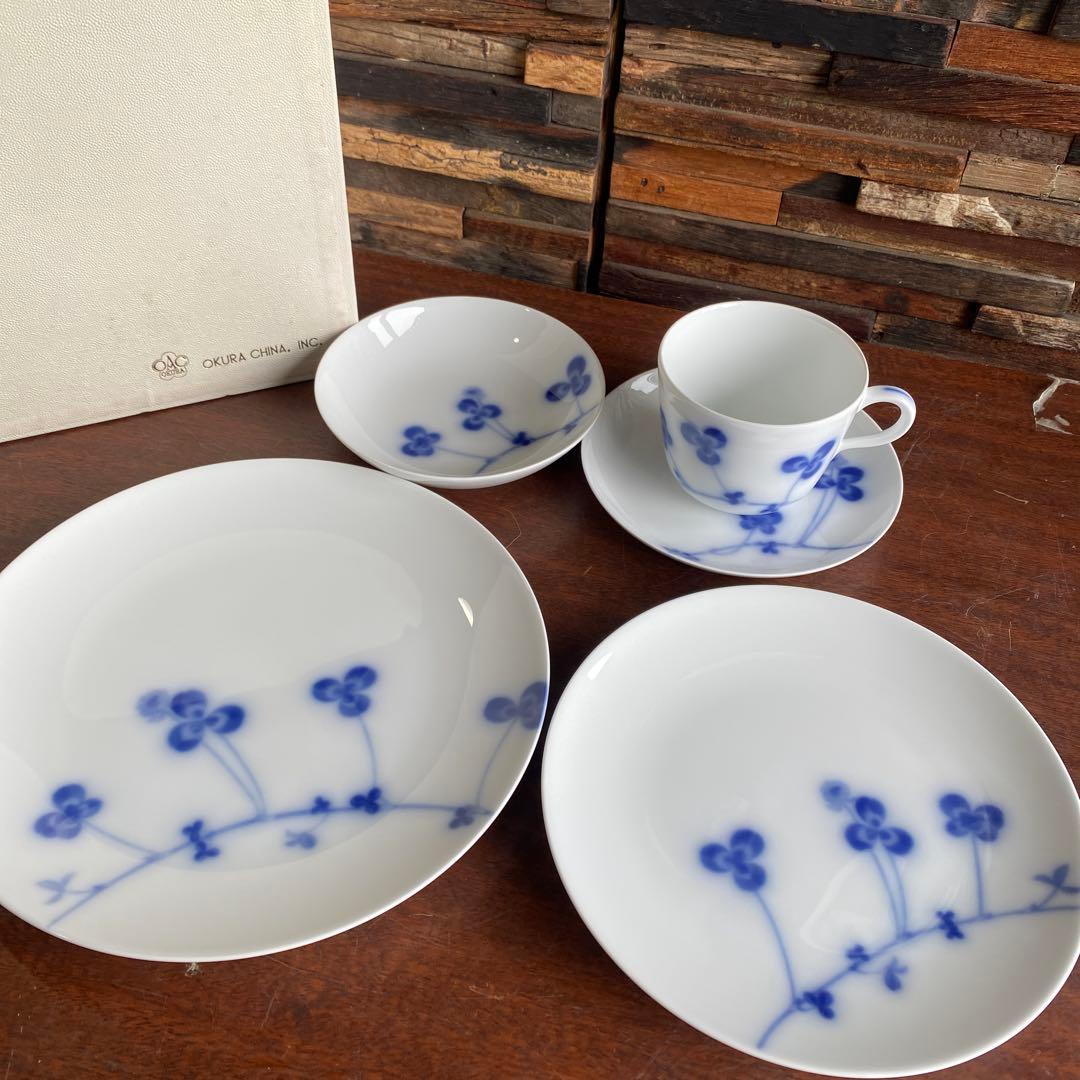 OKURA 大倉陶園　ハピネス　ティータイムセット