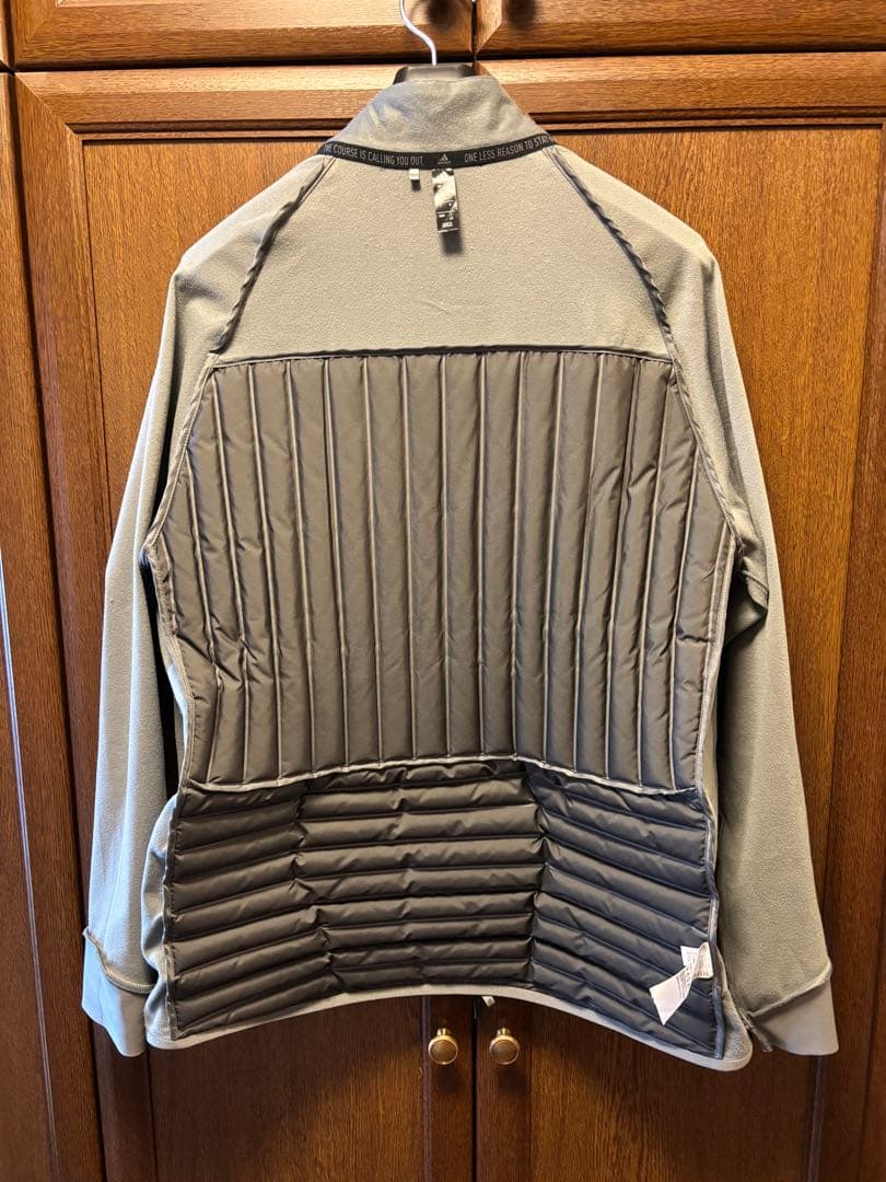 adidas メンズジャケット グレー キルティング