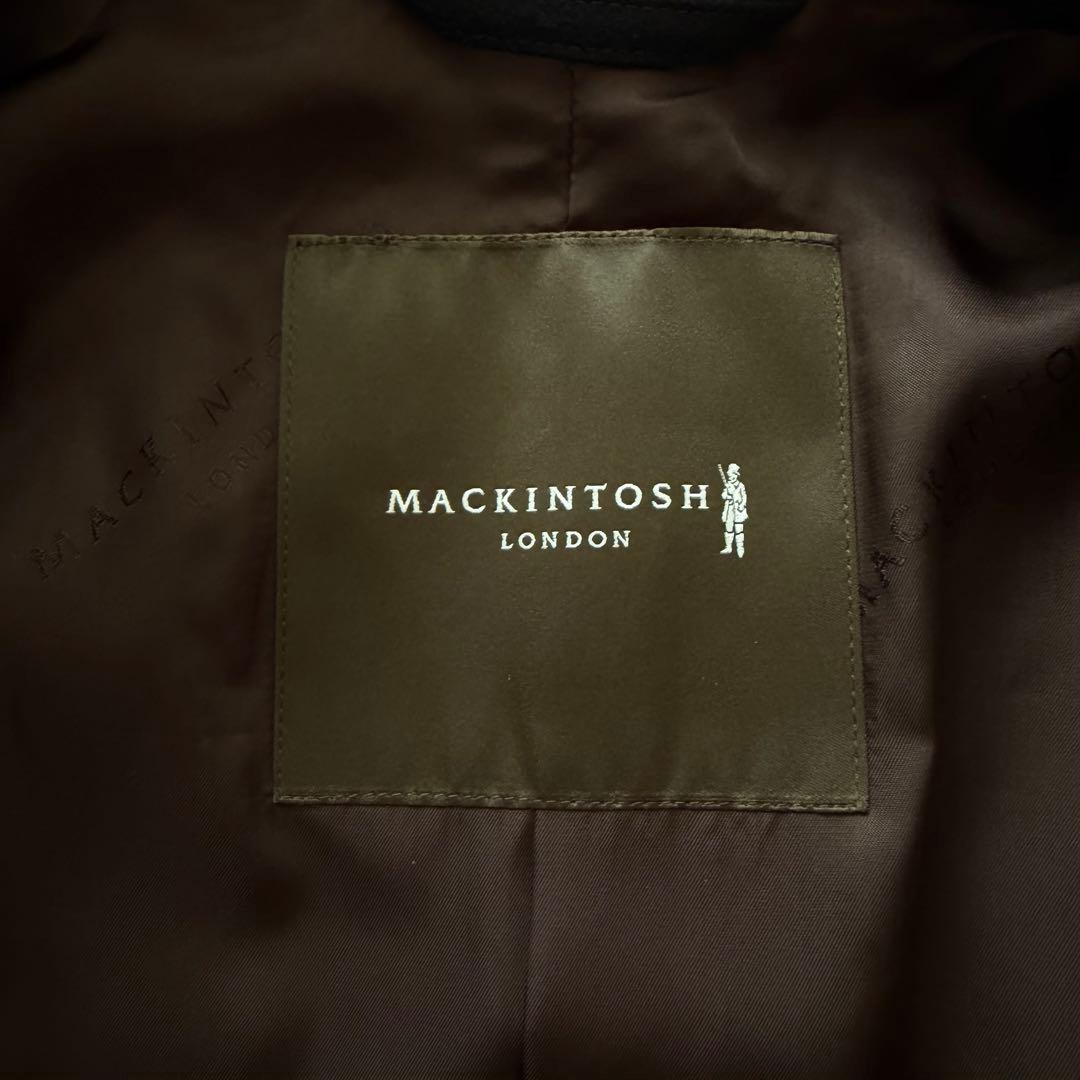 【極美品】マッキントッシュ DUNFORD ロロピアーナ ステンカラーコート 紺