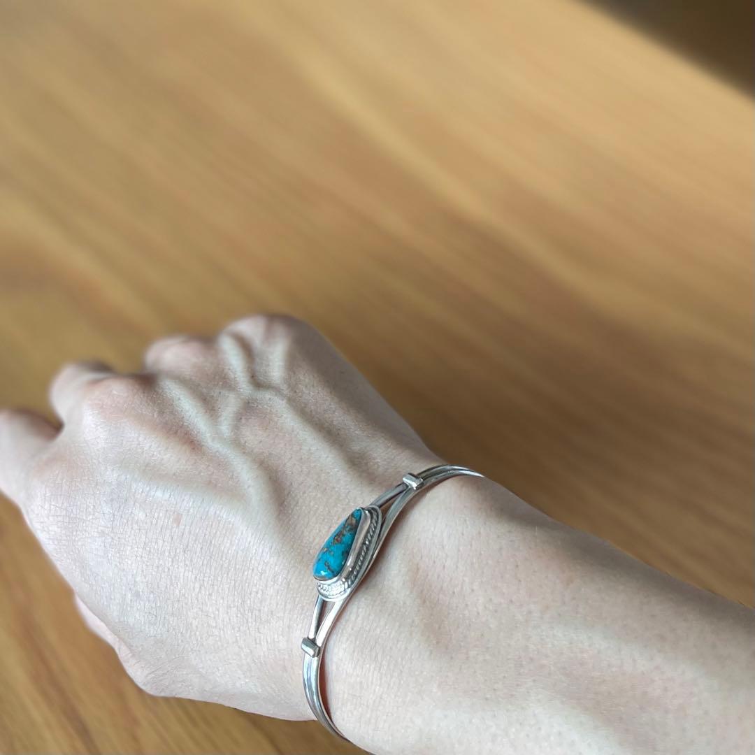 アクセサリー vintage turquoise silver925 bangle