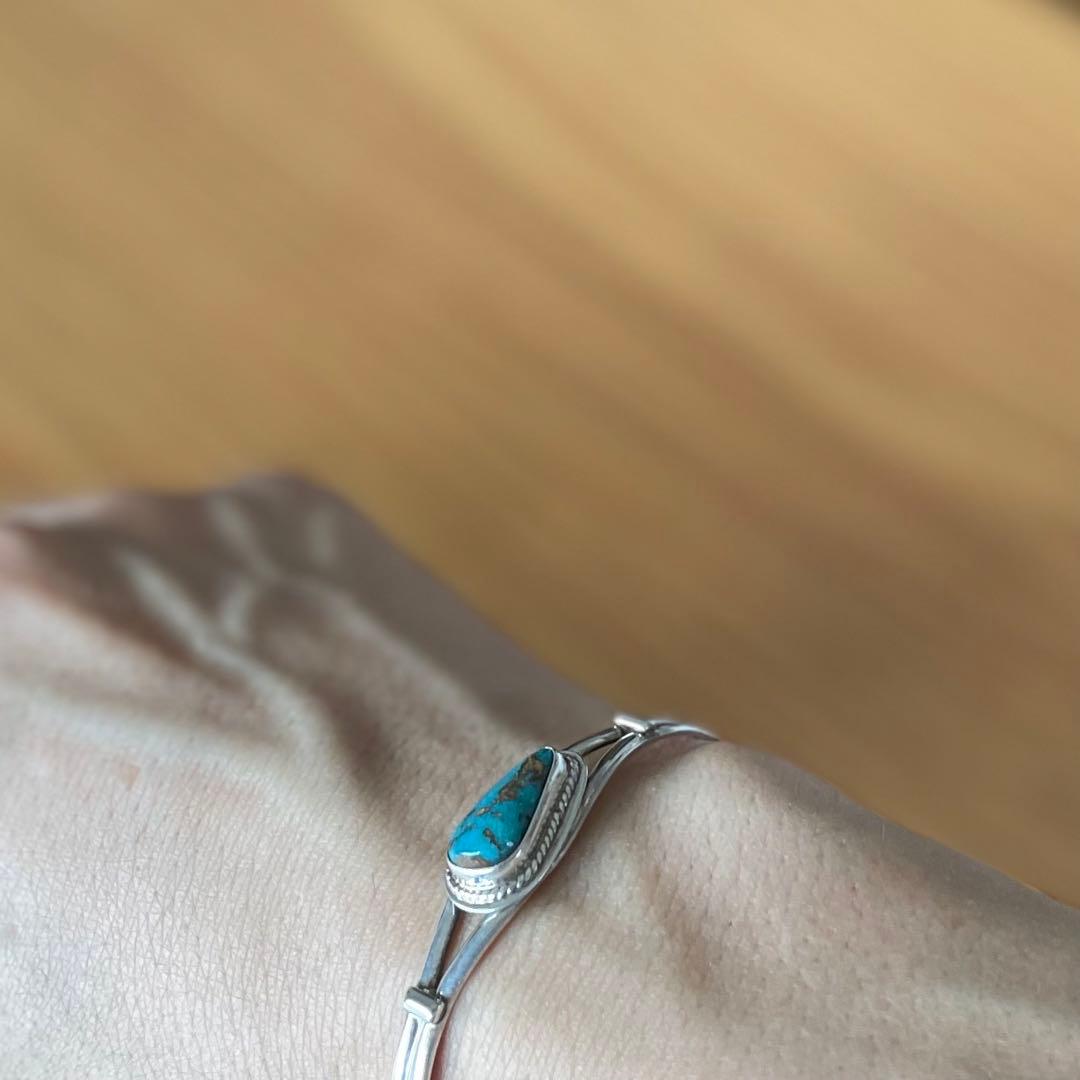 アクセサリー vintage turquoise silver925 bangle