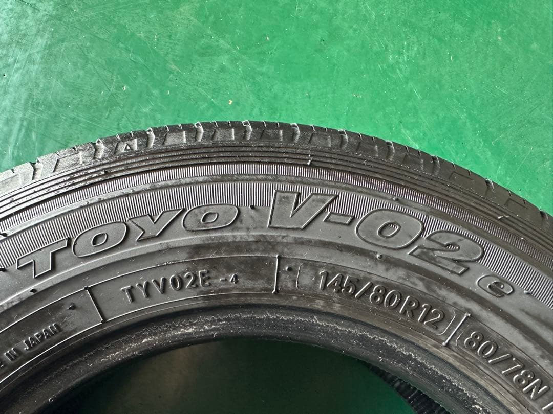 商用車トーヨータイヤ145/80R12V02 4本セット