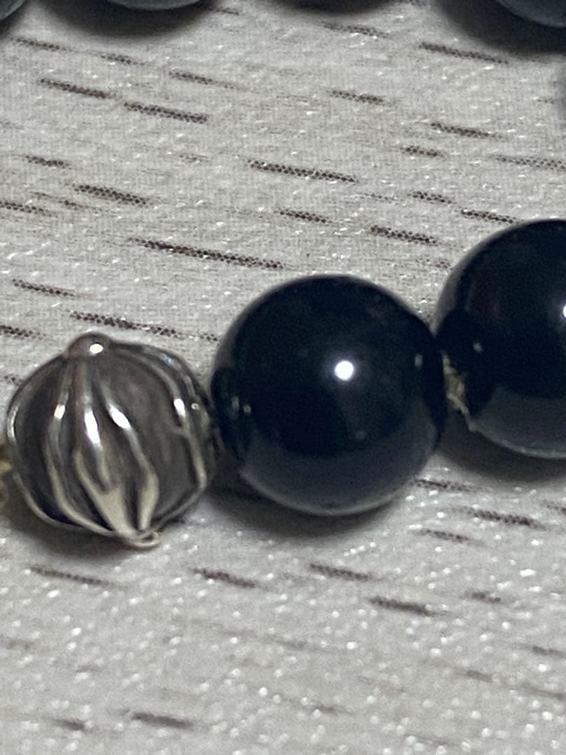 CHROME HEARTS ブレスレット 6mmビーズ シルバーSV925