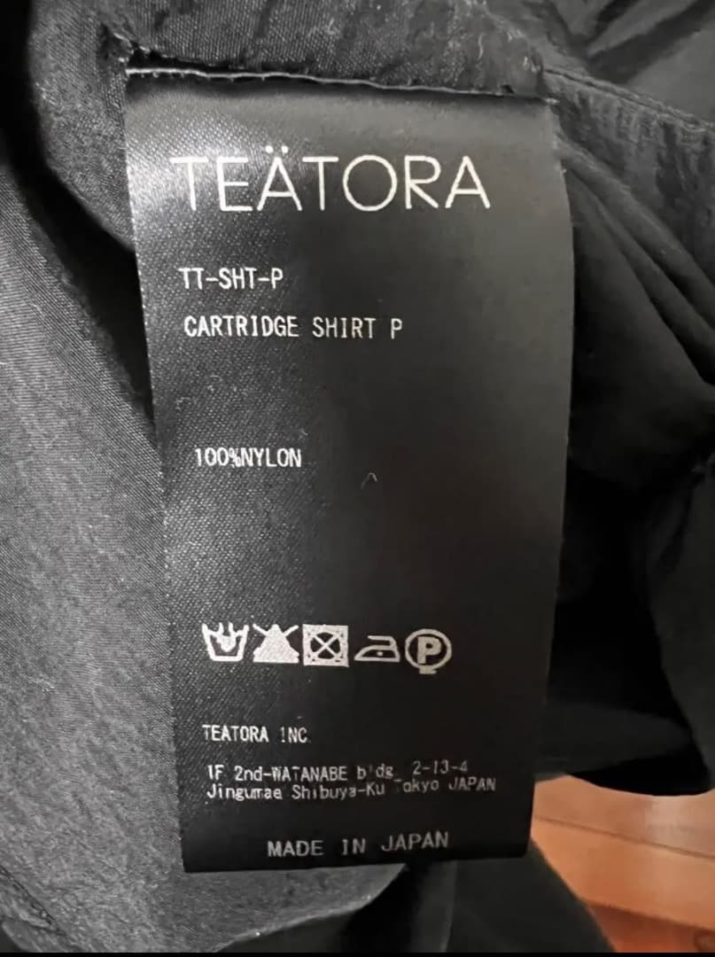 美品 teatora Cartridge shirts Packable 2