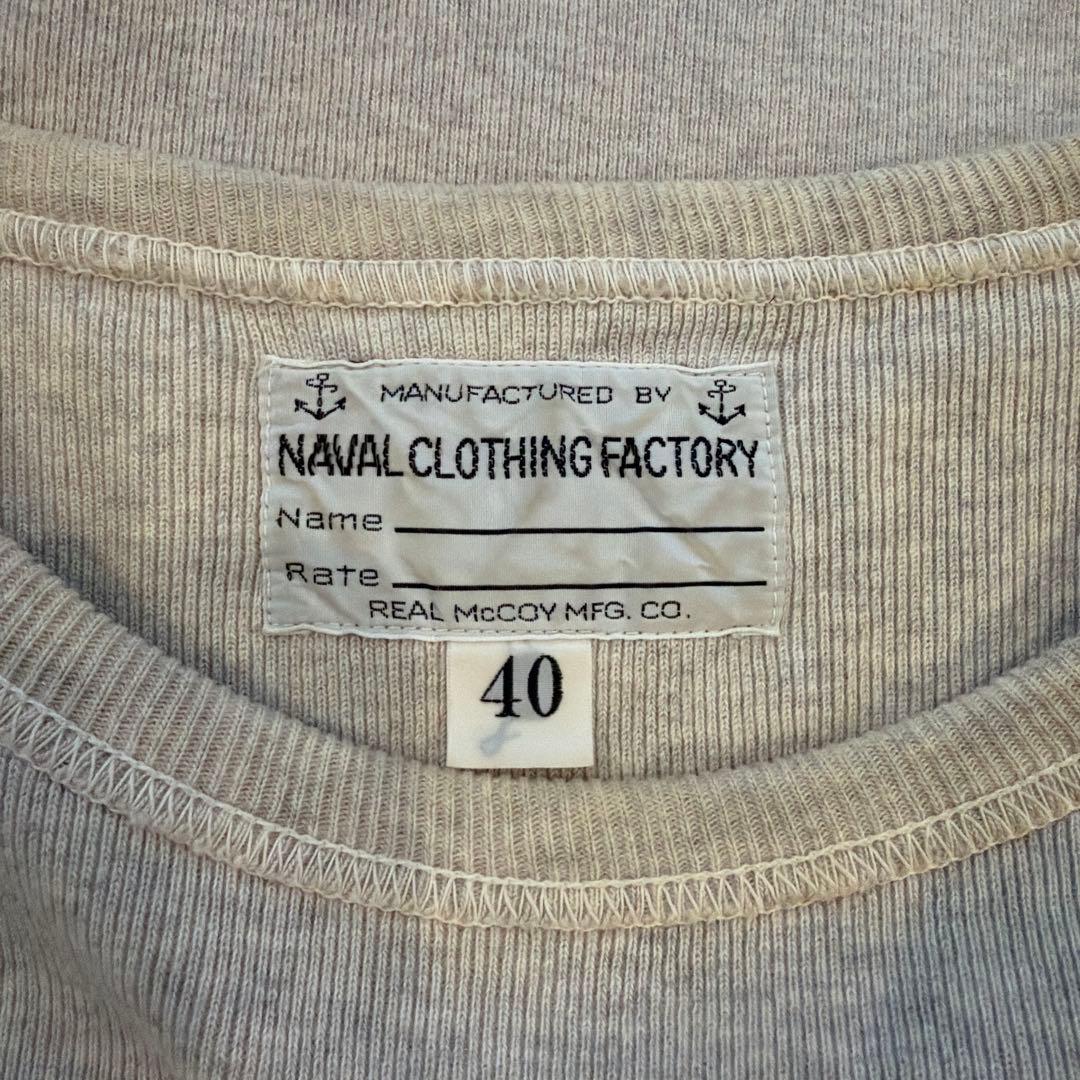 リアルマッコイズ U.S.N. N-1 UNDERSHIRT 40