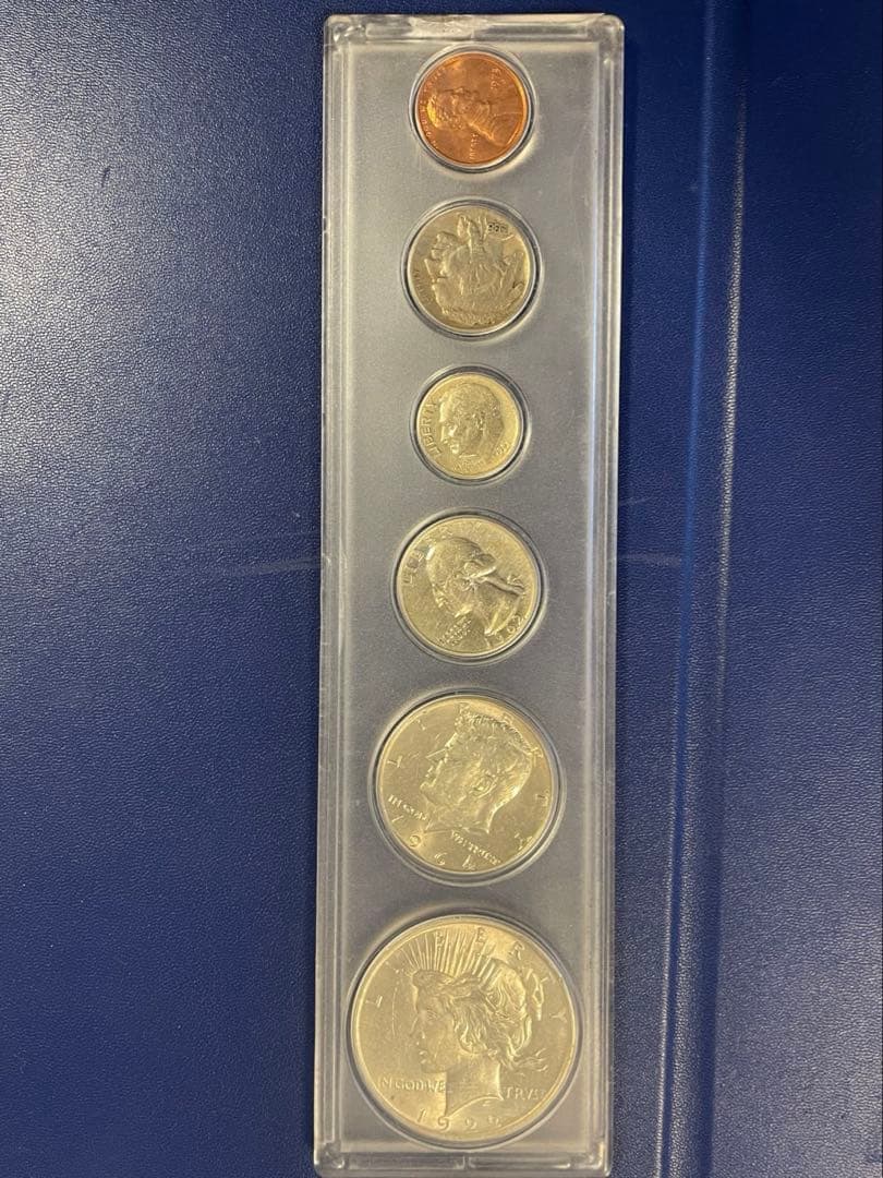 アメリカ銀貨まとめ 1922年 ピースダラー 1964年