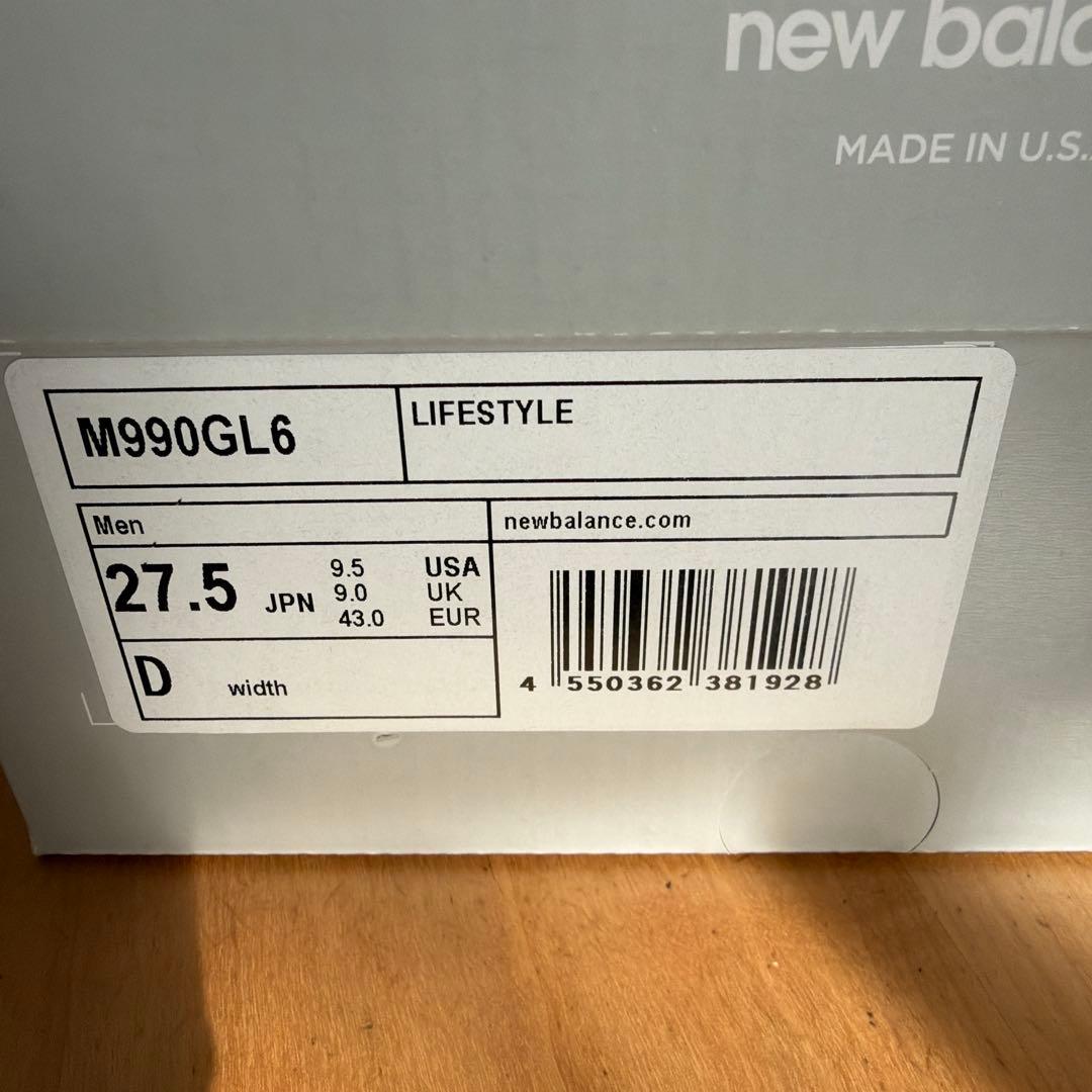 靴 New Balance 990v6