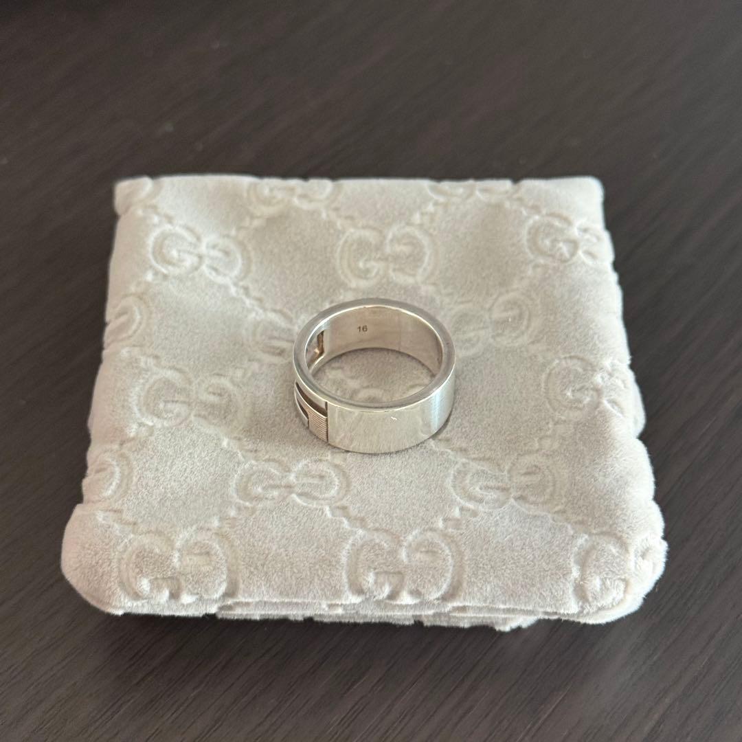グッチ GUCCI ブランデッド G シルバー SV925 リング 16号