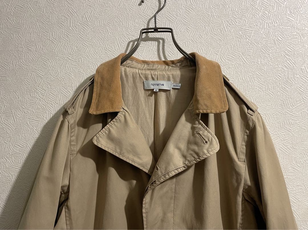 NONNATIVE シングル トレンチコート / ノンネイティブ ステンカラー