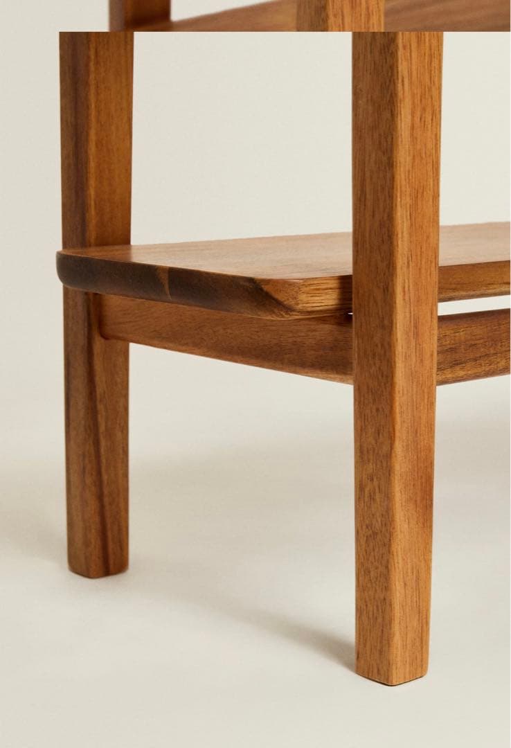 アカシアウッドダブルベンチ