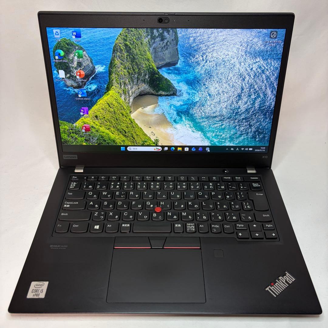 準美品 ThinkPad X13 第10世代 i5 8GB フルHD オフィス