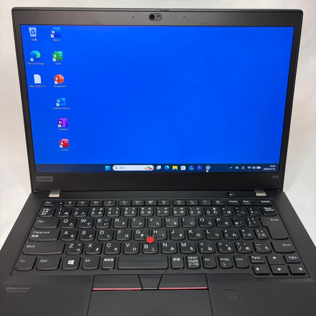 準美品 ThinkPad X13 第10世代 i5 8GB フルHD オフィス