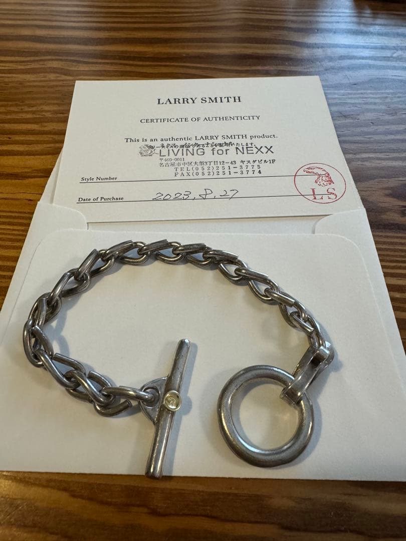定価14万LARRYSMITH COUNTRYCHAINBRACELET 18K