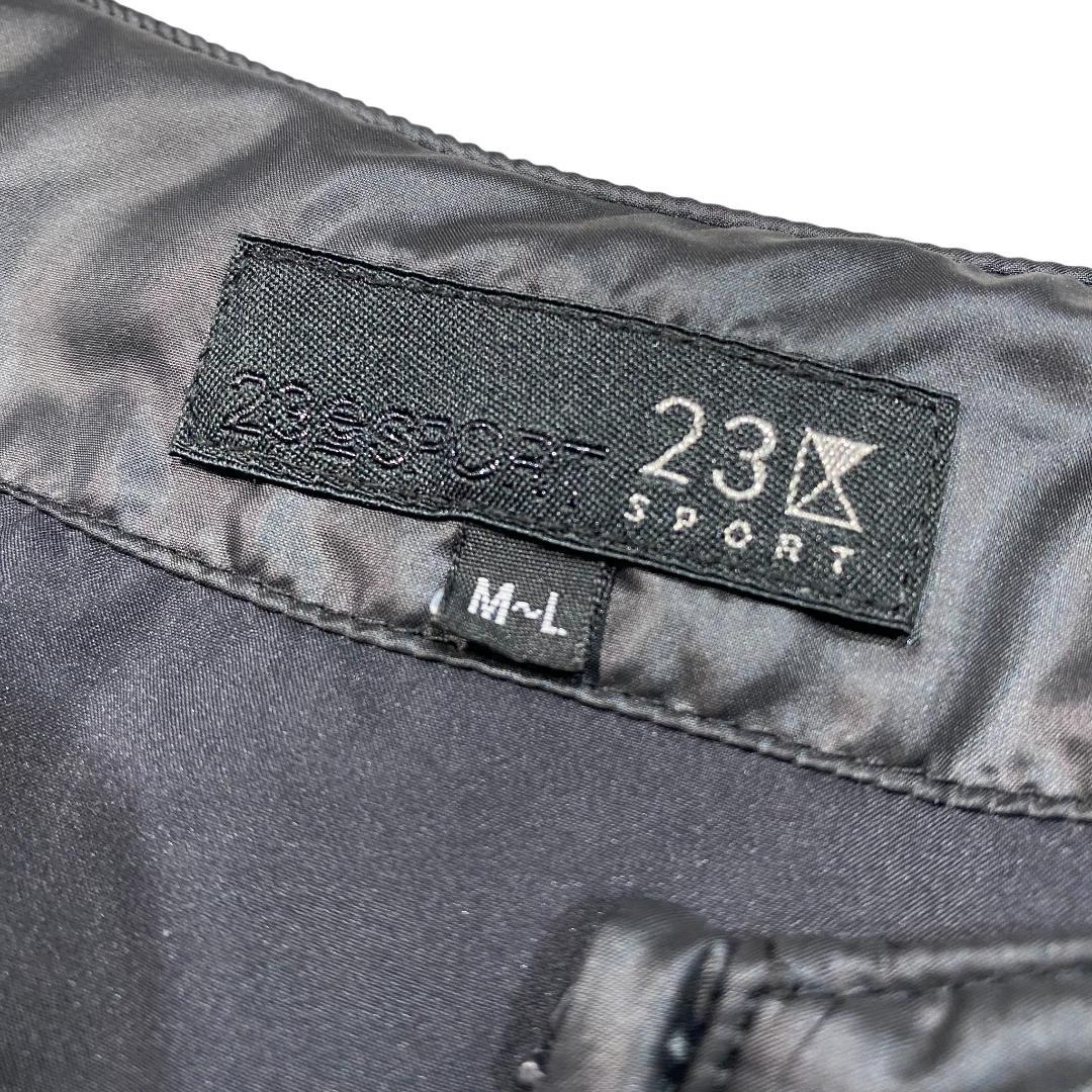 ニジュウサンクゴルフ ノースリーブ ダウン スカート ワンピース M/L 黒