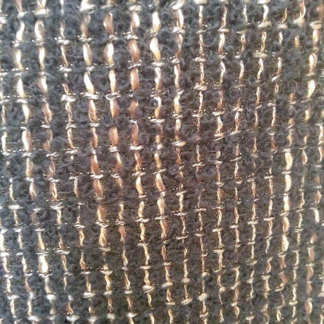 国産ふんわりツイード/ブラック（黒）・モモンガカーディガン