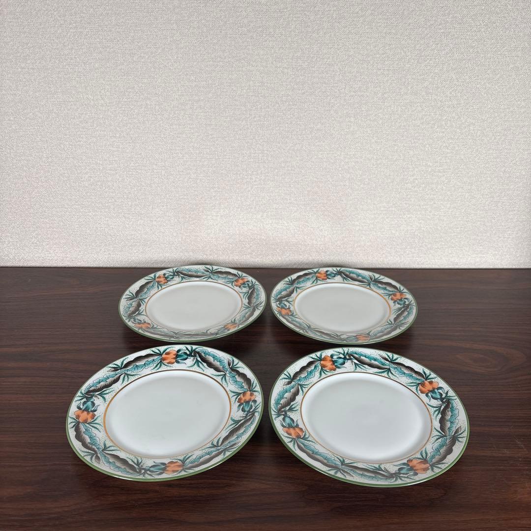 【未使用】Limoges Site Corot 手描きプレート 19cm 4枚