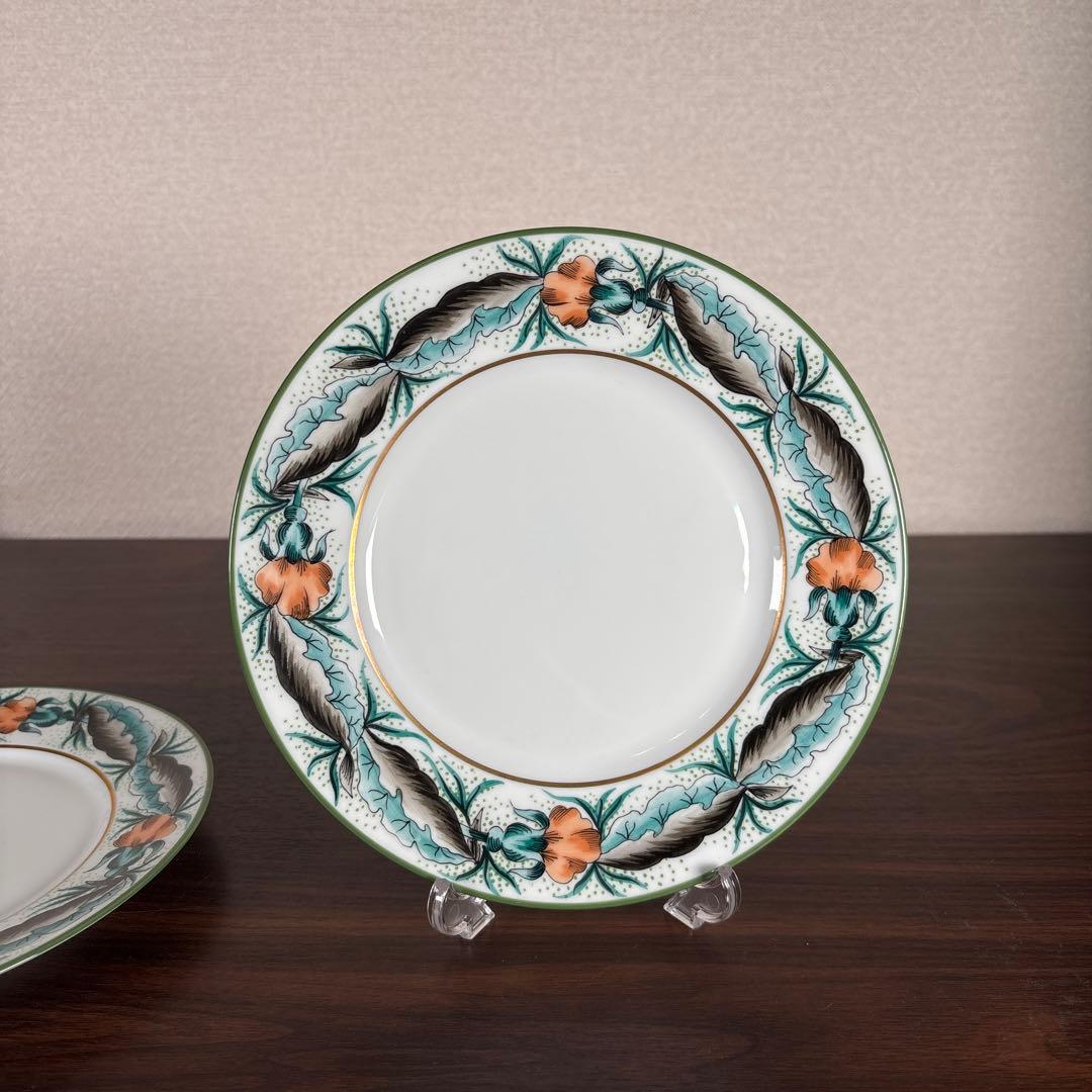 【未使用】Limoges Site Corot 手描きプレート 19cm 4枚