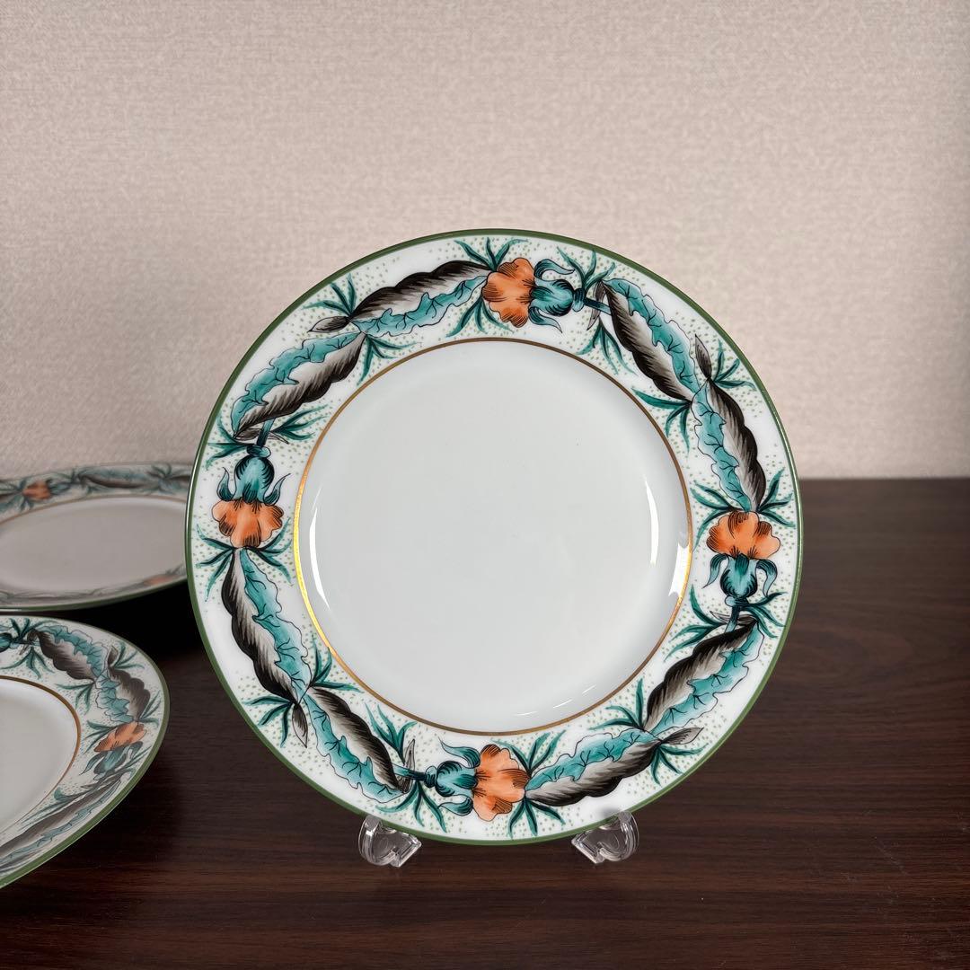 【未使用】Limoges Site Corot 手描きプレート 19cm 4枚